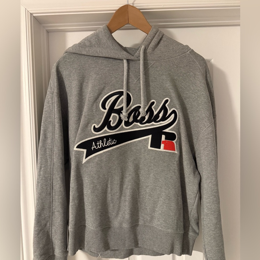 Hugo Boss/Russell Athletic Gray Athletic Hoodie